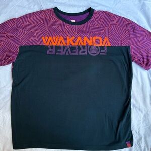 Marvel Wakanda Forever Men’s Colorblock T-Shirt Size XL Black Panther